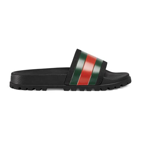 web slide sandal gucci replica|gucci web slide black rubber.